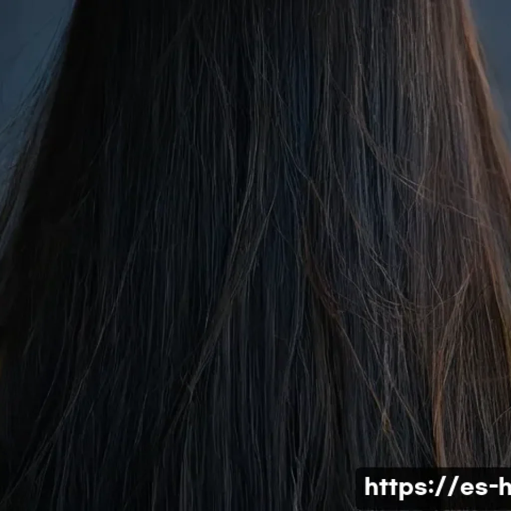 극손상모 복구 앰플 추천 - **Prompt: "Before" - Severely Damaged Hair**
    A close-up portrait of a woman (30s) from the back,...
